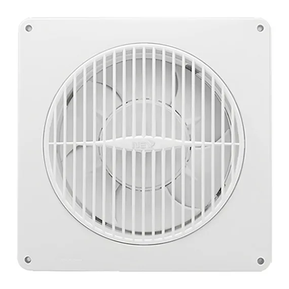 한성넥스 자동개폐식 환풍기 NEX-200GA - 화이트 색상의 슬림 디자인 제품 정면