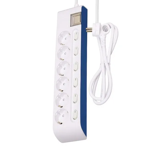 현대 화재방지 멀티탭 6구 - 과부하차단 개별스위치 리뷰 (25,400원, 2025)