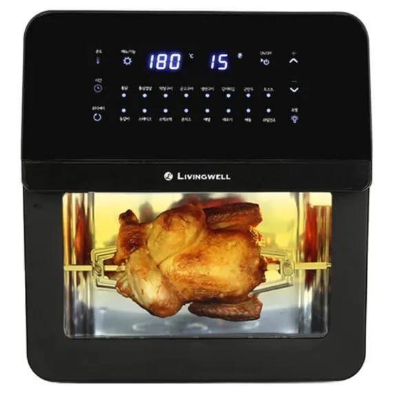 리빙웰 스텐 에어프라이어 AF16 16L 전면 뷰