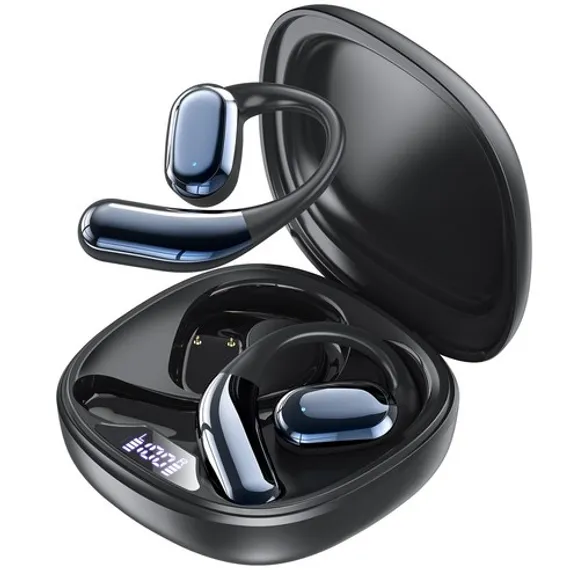 OMIIYA E12 귀걸이형 무선 블루투스 이어폰 충전 케이스와 이어버드