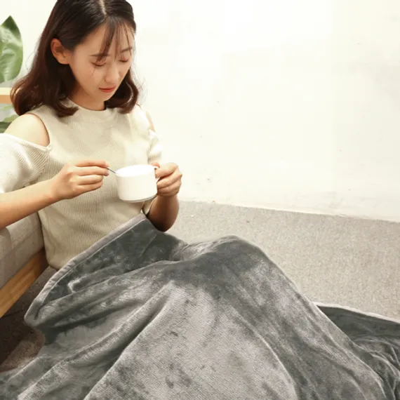 RichMagic 양면 극세사 전기요 그레이