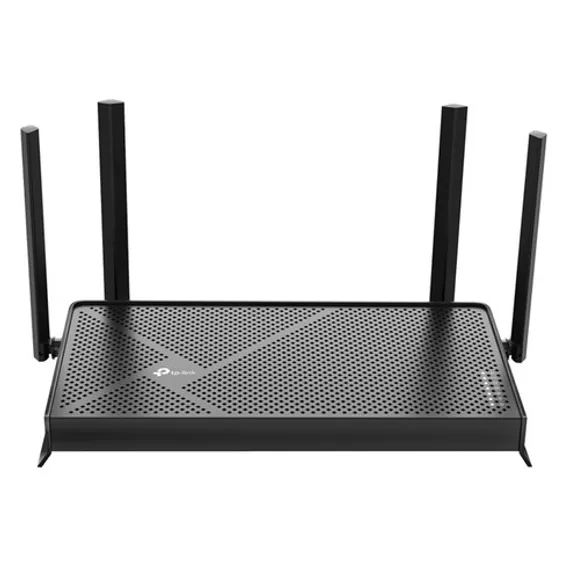 티피링크 Archer BE230 Wi-Fi 7 공유기 - 4개 외부 안테나와 슬림 블랙 디자인